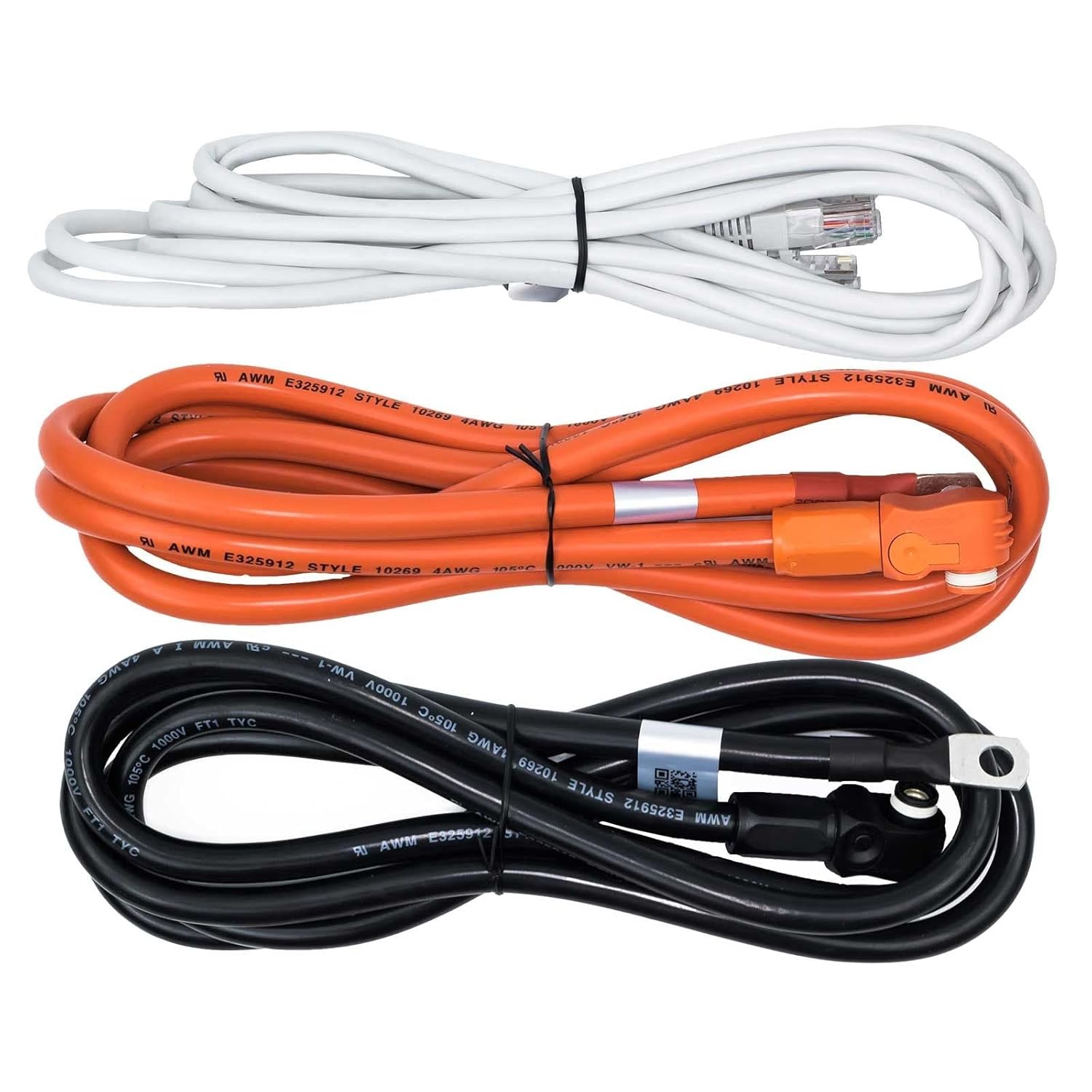 Câbles de batterie Pylontech Amphenol/M8 + 2 câbles RJ45 – Kit 2x2m