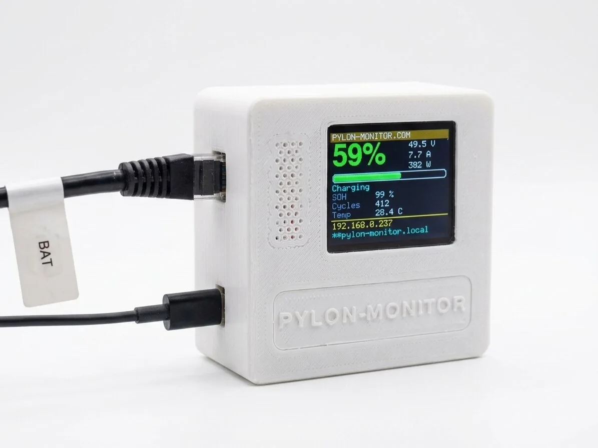 Vue alternative Pylon-Monitor V2 – Monitoring et diagnostic Pylontech en temps réel